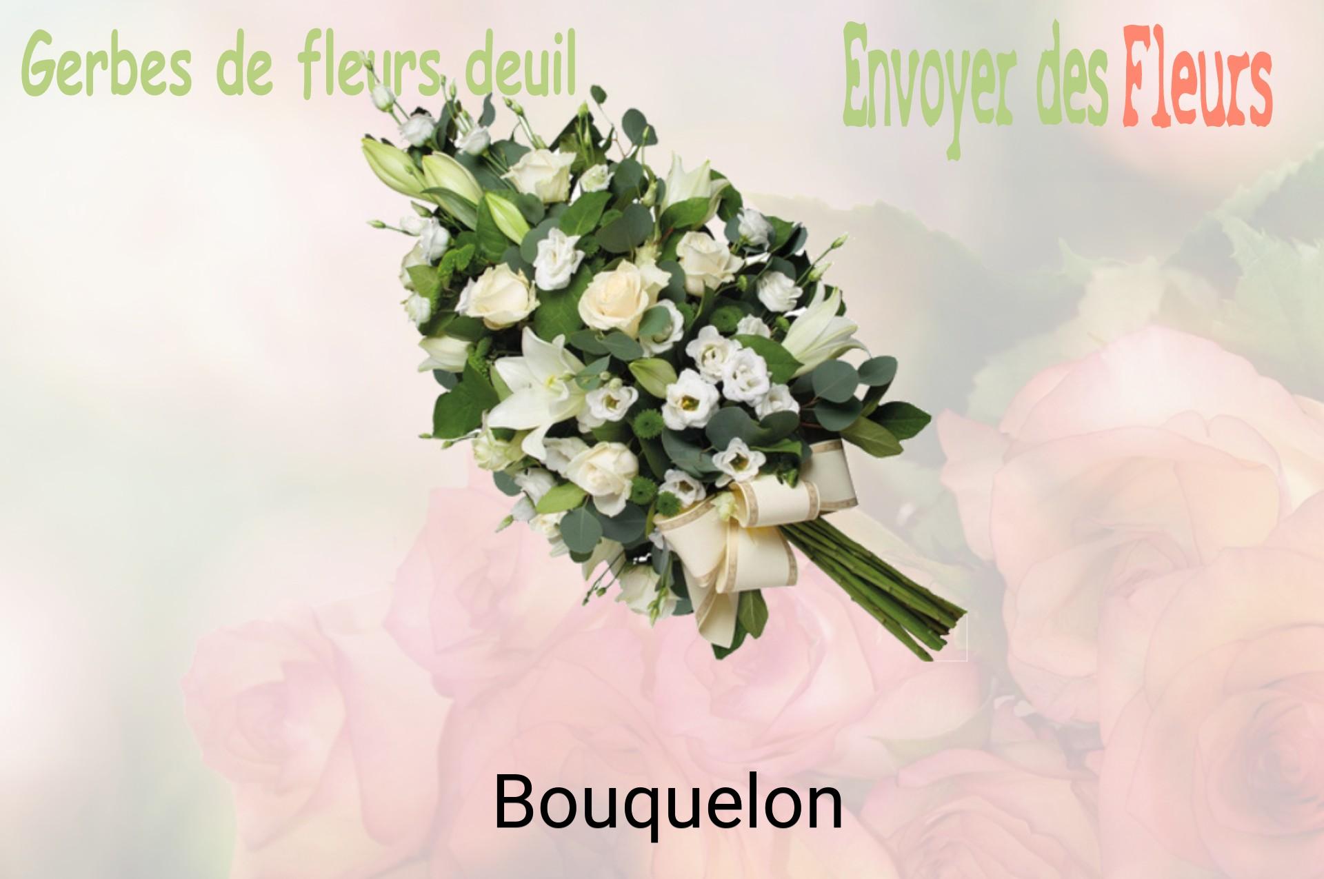 Gerbe de fleurs de deuil livrée à Bouquelon